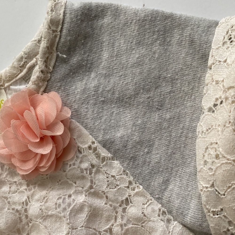 Vintage Oshkosh Dress Lace with Tulle Flowers Fully Lined with 💯 Cotton Slip 3T - Picture 6 of 9
